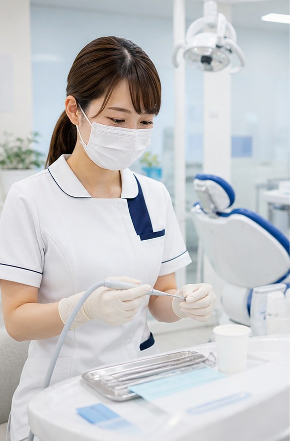 負担の少ない進め方で処置する様子